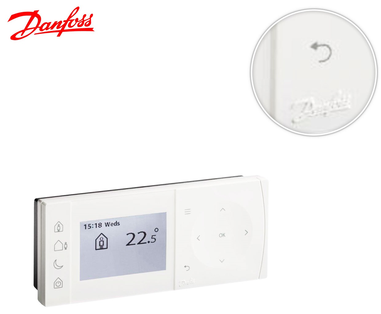 Digitāls telpas termostats TPOne-B-RF+RX1-S, programmējams, DANFOSS, 087N7854