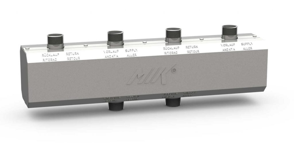 MIK отопительный колектор HV 60/125-4, с теплоизоляцией