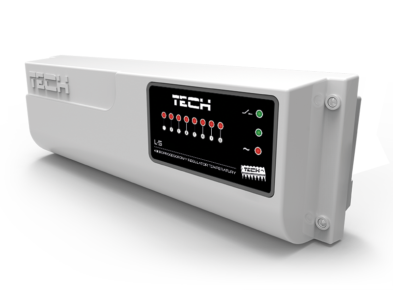 TECH Проводной контроллер термостатических клапанов EU-L-5 (8 зон)