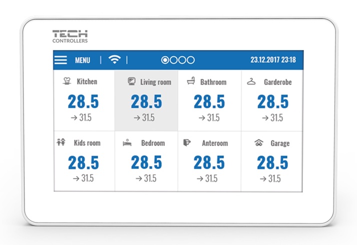 TECH Vadības panelis EU-M-9, ar WIFI moduli