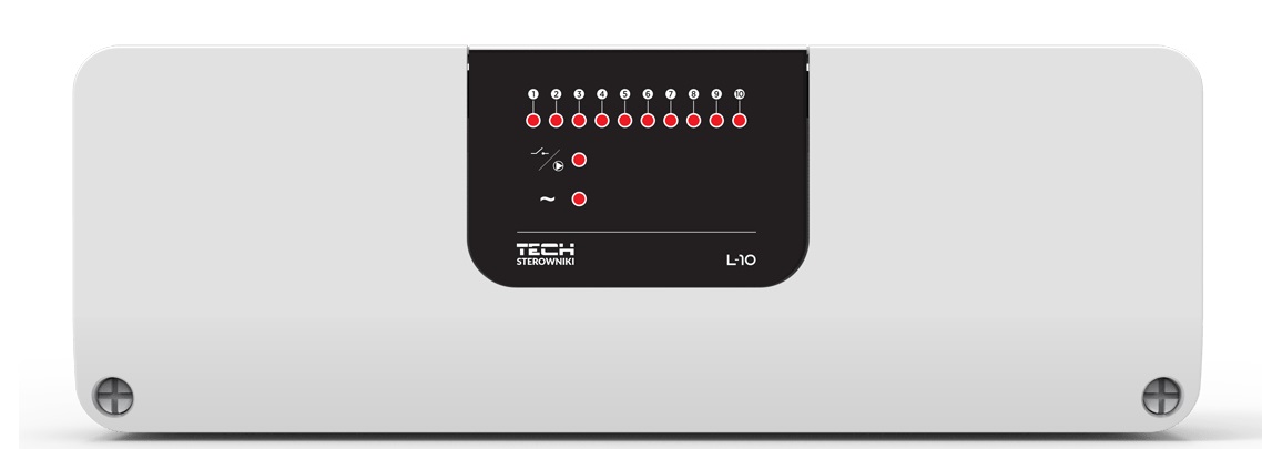 TECH Проводной контроллер термоэлектрических приводов EU-L-10 (10 зон)