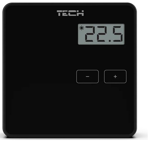 Комнатный термостат TECH EU-294 V1, проводной, черный