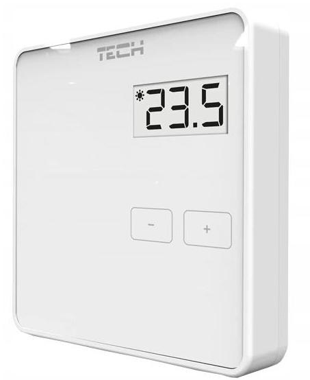 TECH Istabas temperatūras regulators EU-R-10b (pirekš EU-L-10), balts