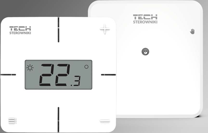 TECH Bezvadu istabas termostats EU-T-2x WiFi ar WiFi moduli