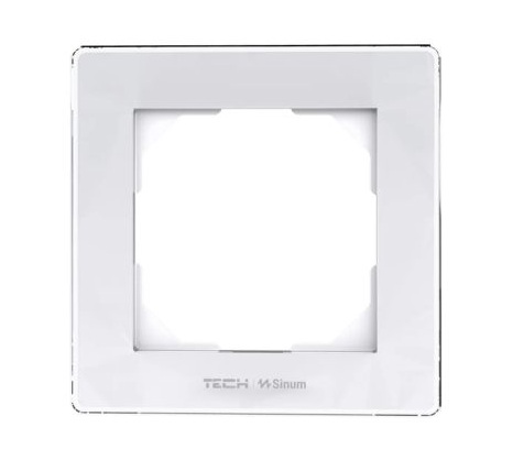 Stikla rāmītis iebūvējamiem slēdžiem FG-01, viendaļīgs (F/FS/FZ), balts, TECH Sinum