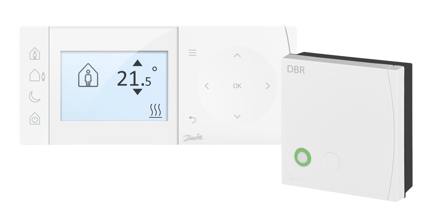 TPOne-S + DBR ar Wi-Fi savienots programmējams telpas terostats un RF uztvērējs, DANFOSS, 087N7856