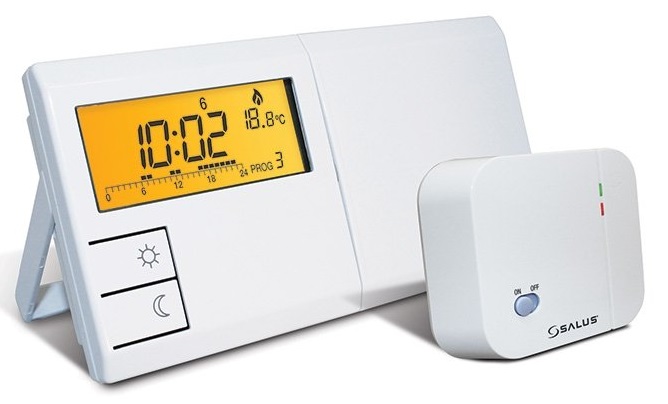 Elektronisks, bezvadu, programmējams telpas termostats 091FLRF, balts, SALUS