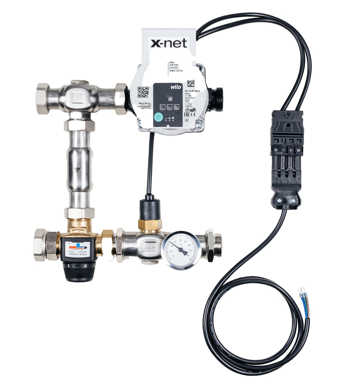 Pieslēguma modulis KERMI X-Net ar elektronisko sūkni, 1