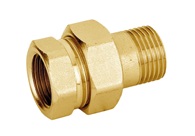 Разъемный соединитель из латуни MF D1'', с плоским уплотнением, BUGATTI, 07100018