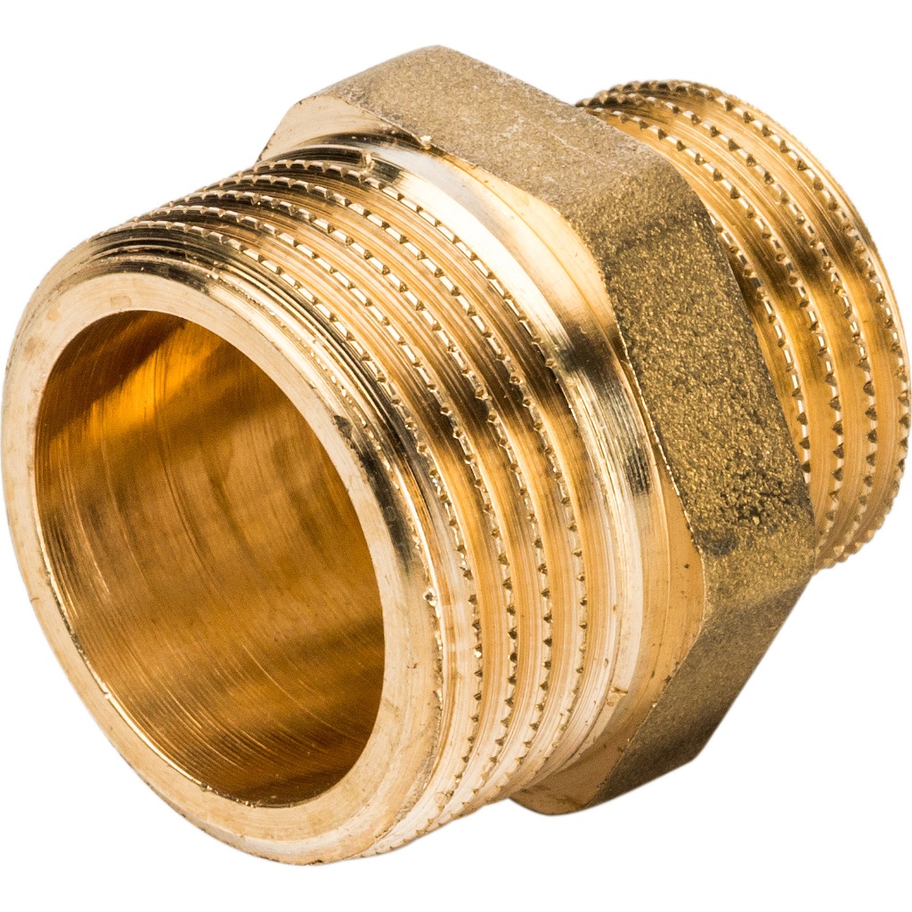 Ниппель переходной D3/8'x1/4'', латунный