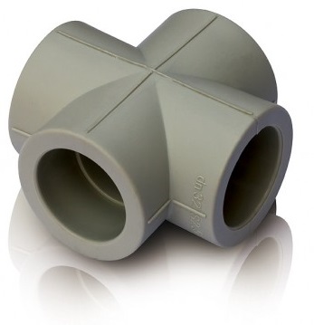 Plastmasas krustgabals d32, pelēks