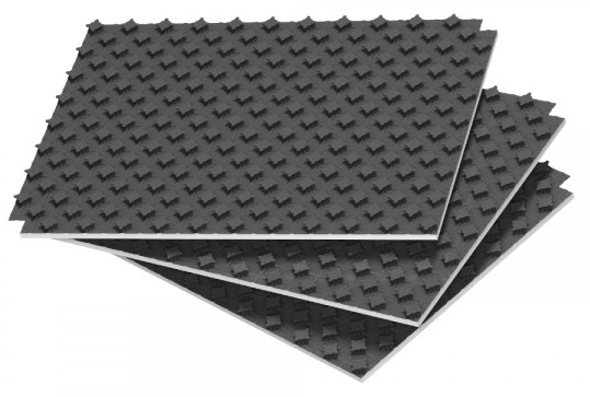 Putu polistirola melna siltās grīdas plāksne Termo Compact, 1,4 m x 0,8 x 42 mm, 1,12 m2