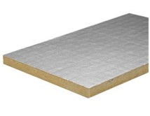 Ugunsizturīgā akmens vates plāksne ar alumīnija foliju, FIREPLACE SLAB 90 AL1, 30 x 600 x 1000 mm, PAROC