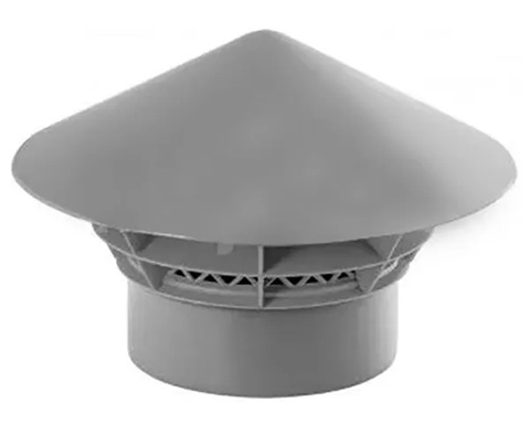 Iekšējās kanalizācijas ventilācijas jumtiņš Ø 110, pelēks