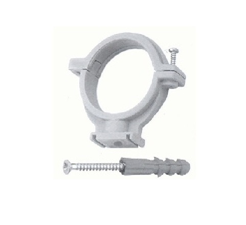 Plastmasas cauruļu stiprinājums 50 mm, 9826 BK