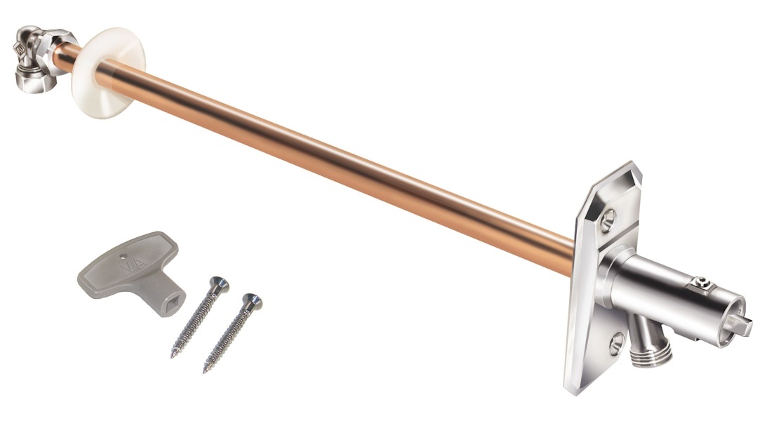 Neaizsalstošs dārza laistīšanas krāns 1/2'', 30-1000 mm, Gustavberg, FG0105070