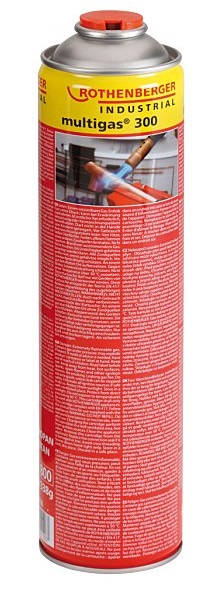Газовый баллончик (мультигаз) MULTIGAS 300, 600 мл, красный, ROTHENBERGER