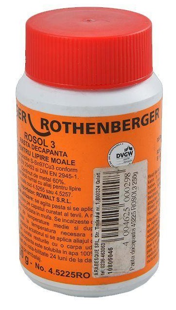 Паяльная паста ROSOL 3S, 250 гр., ROTHENBERGER