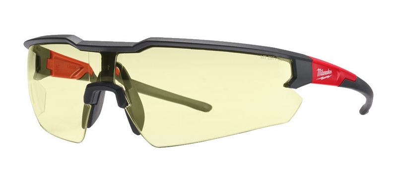 Uzlabotas aizsardzības dzeltenas aizsargbrilles, Milwaukee, 4932478927