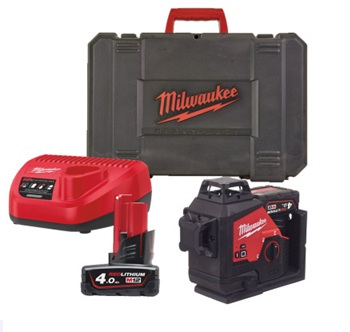 M12™ 3-плоскостной лазерный нивелир с зелеными лазерными лучами, M12 3PL-401C, Milwaukee, 4933478102