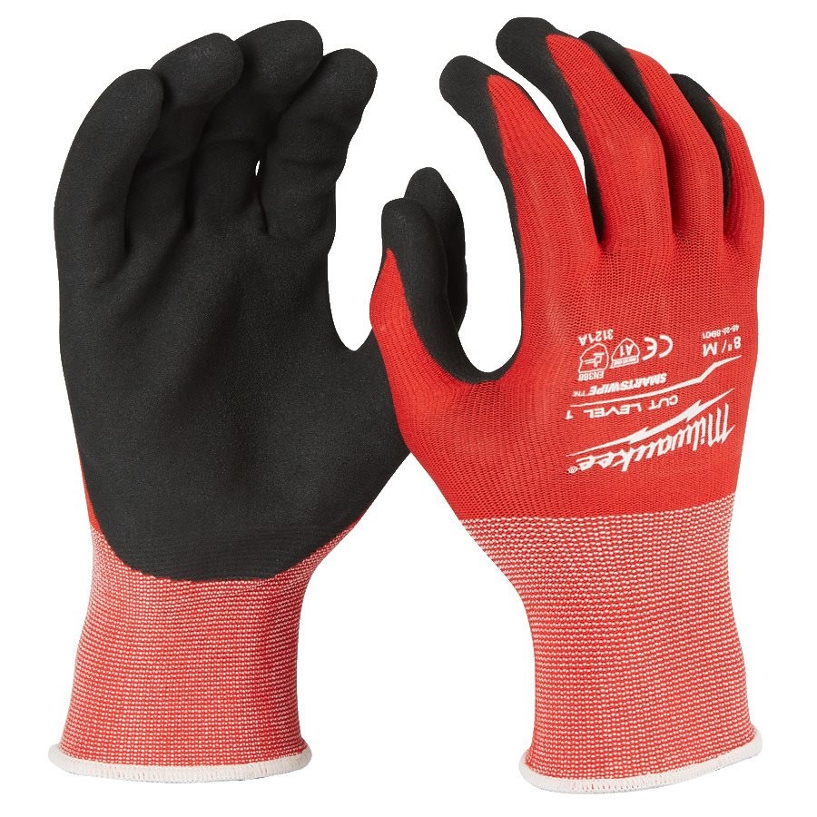 Зимние рабочие перчатки с резиновым покрытием (KLASE-1), размер 10/XL, Milwaukee, 4932471345