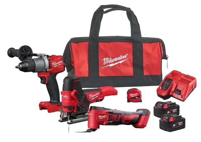 Akumulātora instrumentu komplėkts M18 FPP4F2-502B, Milwaukee, 4933471208