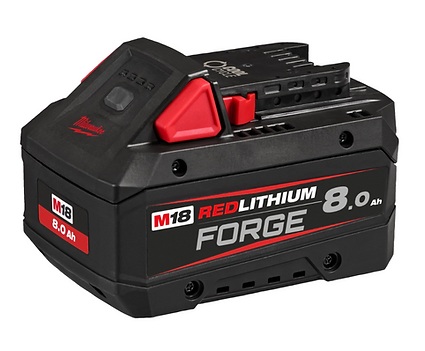 Ātras uzlādes instrumentu akumulātors M18 FB8, FORGE, 8 Ah, Milwaukee, 4932492131