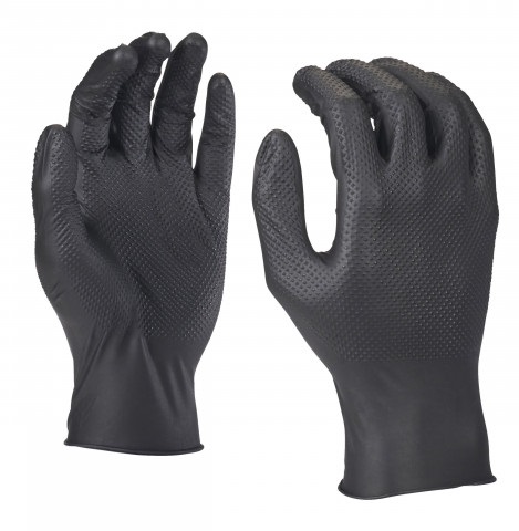 Прочные одноразовые нитриловые рабочие перчатки, 10/XL, коробка-50 шт, Milwaukee, 4932493236
