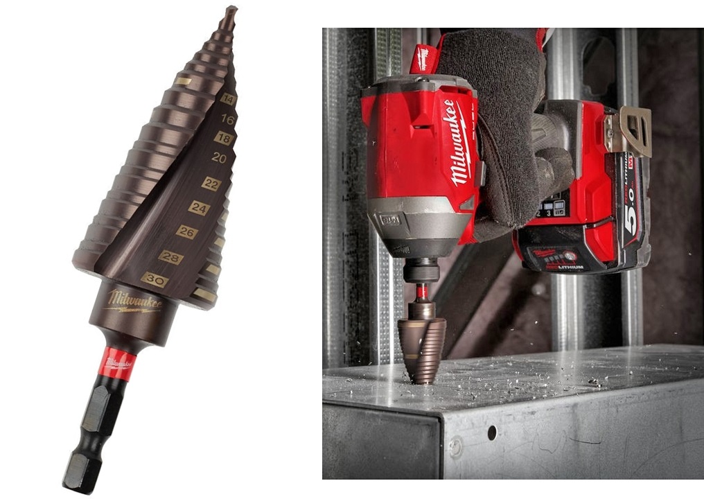 Ступенчатое сверло SHOCKWAVE™ IMPACT DUTY, 4-30 мм, Milwaukee, 48899265