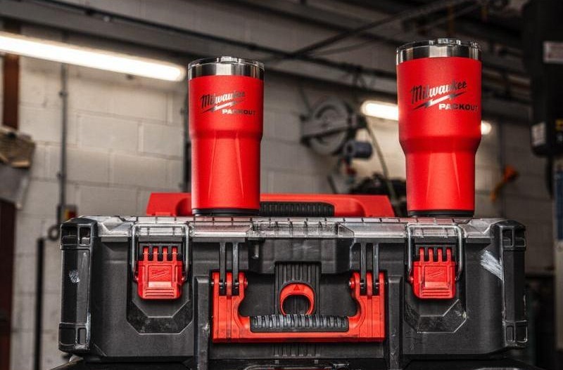 PACKOUT termo krūze, 887 ml, sarkana, Milwaukee, 4932479075