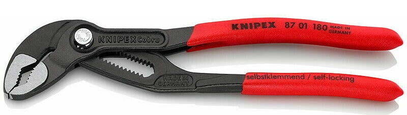 Ūdenssūkņu knaibles KNIPEX COBRA, 180 mm, [8701180]