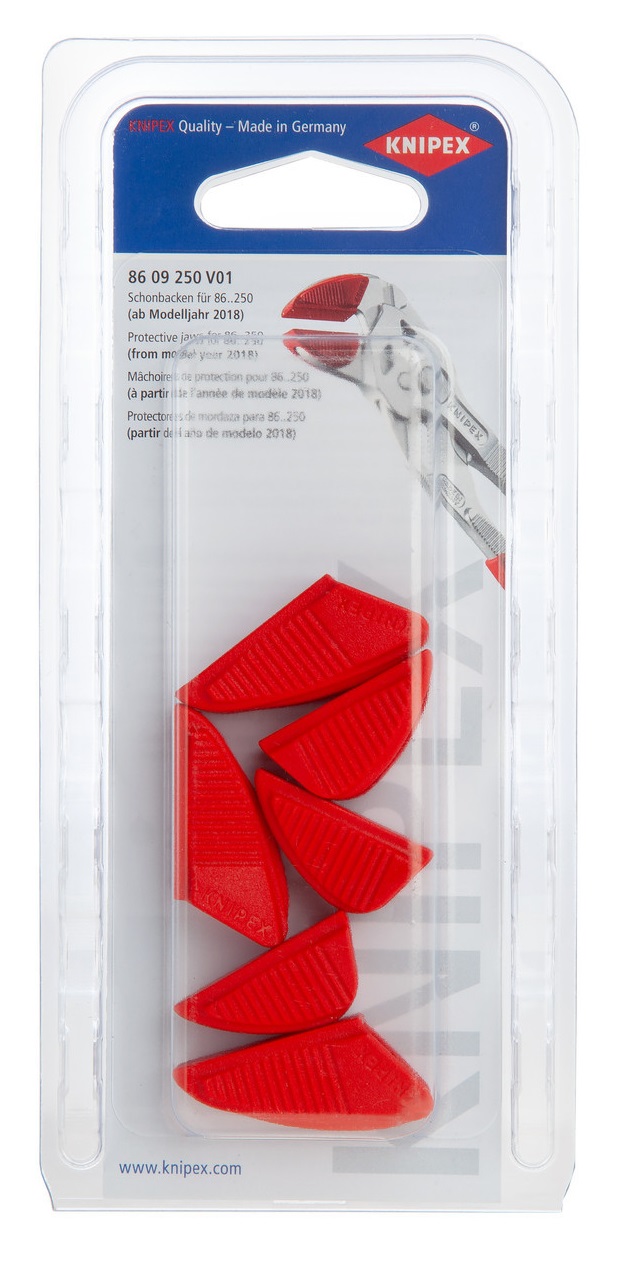 Plastmasas aizsargžokļi veidgabalu stangām, 250 mm, KNIPEX, 8609250V01