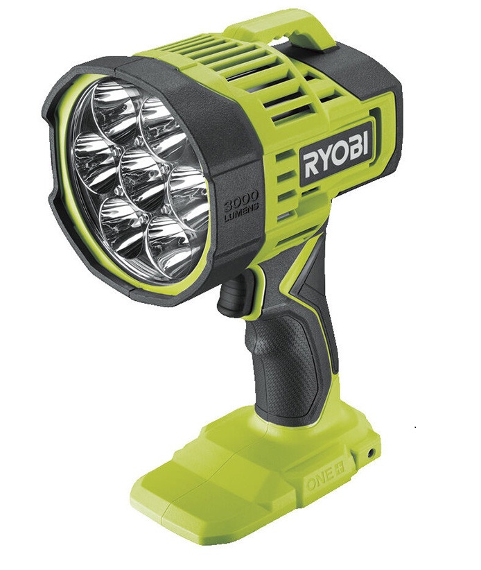 ONE+™ koncentrēta gaismas stara prožektors 18 V, 3000 Lm, RLS18-0, Ryobi