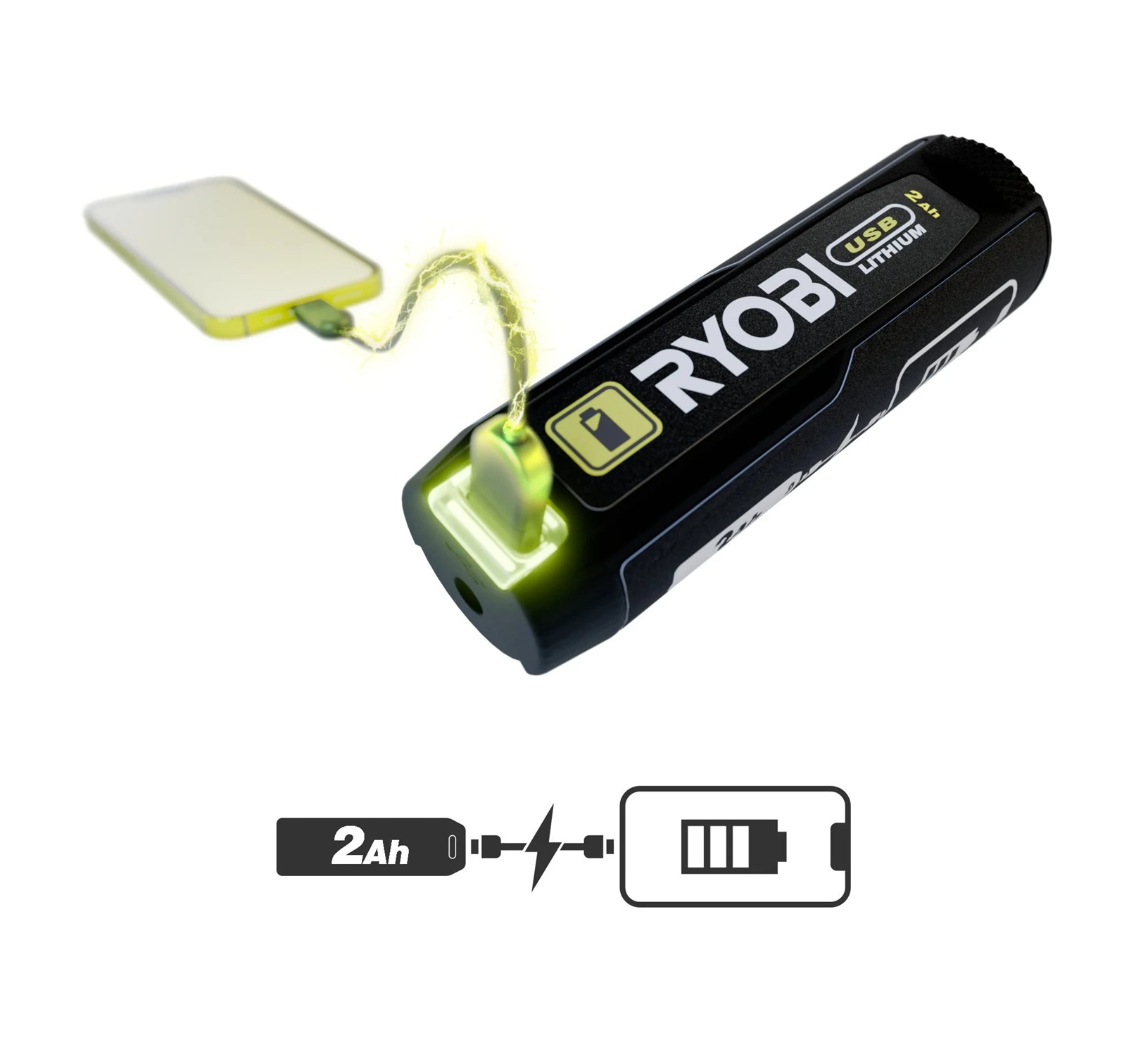 USB Lithium™ 2,0 Ah akumulātors, 4 V, RB4L20, 5133006843, Ryobi