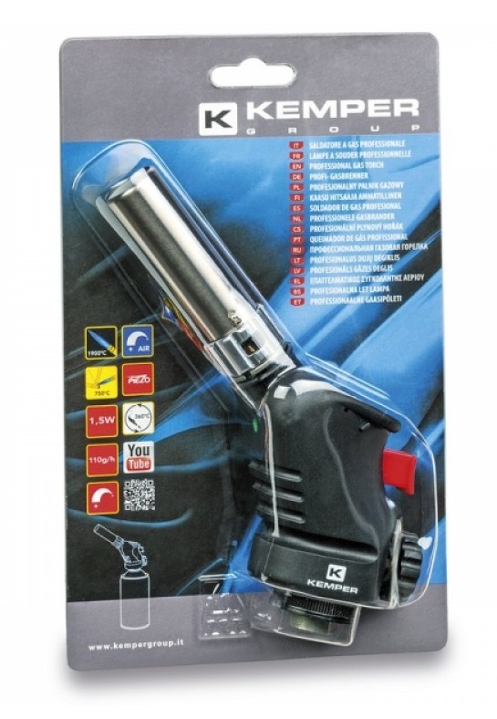 Горелка KEMPER с наконечником, 16 см, 10/2-T1060