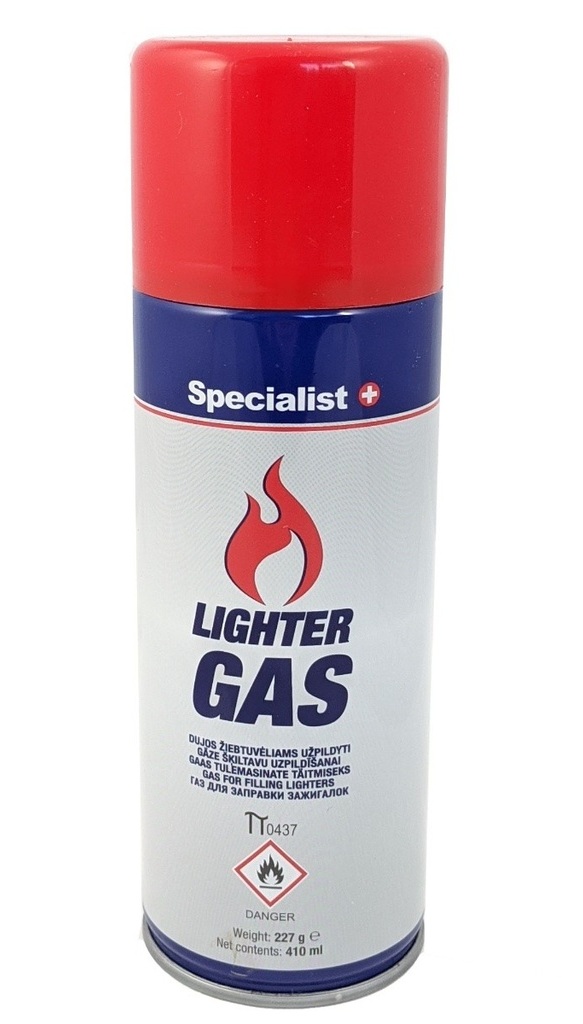 Бутановый наполнитель для зажигалок и газовых паяльников, 227 г, SPECIALIST+