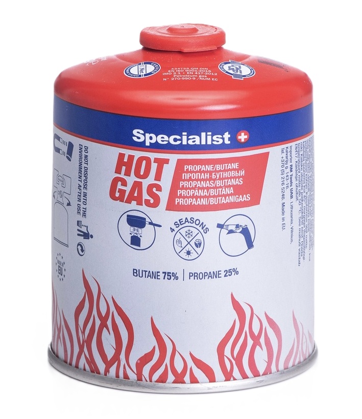Propāna-butāna gāze, 450 g., SPECIALIST+