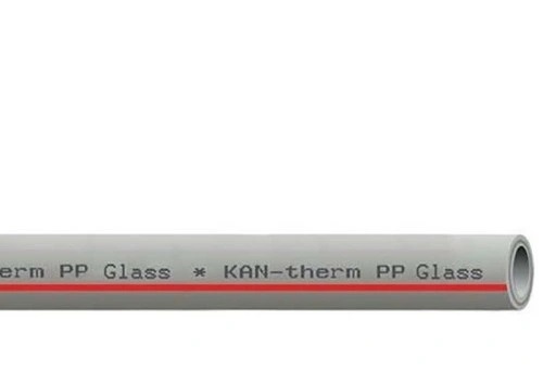 Серая, полипропиленовая труба с cтекловолокном PN16 Ø20х2.8, KAN-therm