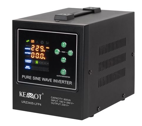 Nepārtrauktās barošanas avots UPS PROsinus-800-LFP4, 500 W, ar sinusoidālu izejas spriegumu un uzlādes funkciju, KEMOT