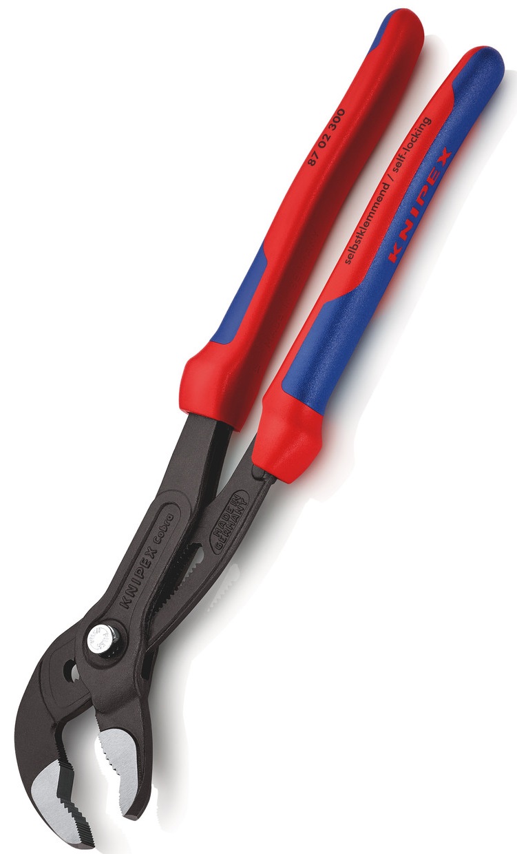 Universālās pārbīdāmās stangas ar fiksāciju, 300 mm, GRIP rokt Cobra, KNIPEX, 8702300