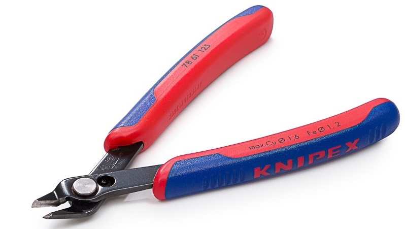 Knaibles elektronikai (Cu-1.6/Fe-1.2 mm) 125 mm, KNIPEX, 7861125