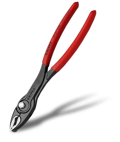 Slīdošo savienojumu knaibles KNIPEX TwinGrip, 4-22mm, 200mm, 8201200