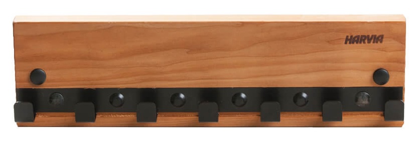 Вешалка Harvia Legend с 7 крючками, дерево + металл, SASPO103