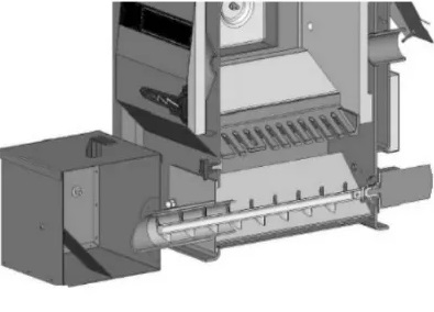 Automātisks pelnu savācējs priekš ATMOS granulu katla D25P, S0578