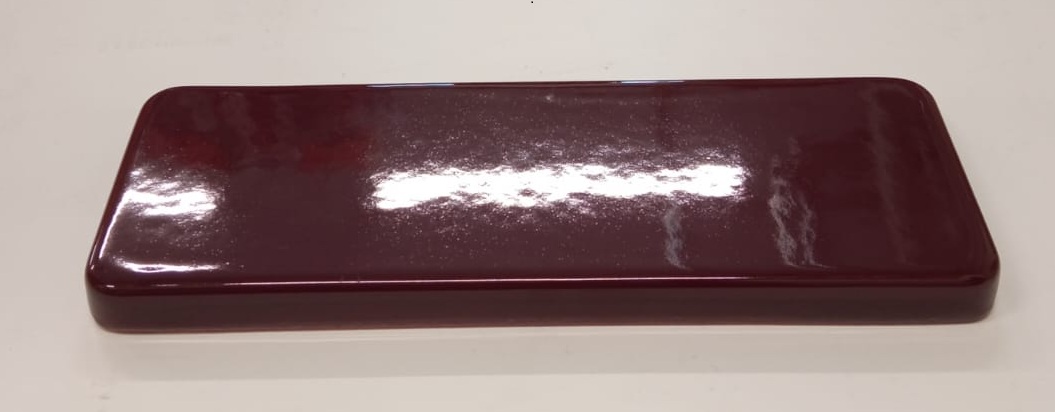 Granulu kamīna Centropelet ZV14 keramiskā flīze, 330 x 117 mm, sarkana, Centrometal, 38853