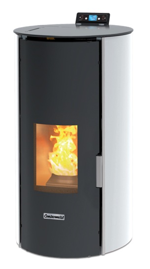 Granulu apkures kamīns CentroPelet ZVRGL17-B, balts, Centrometal