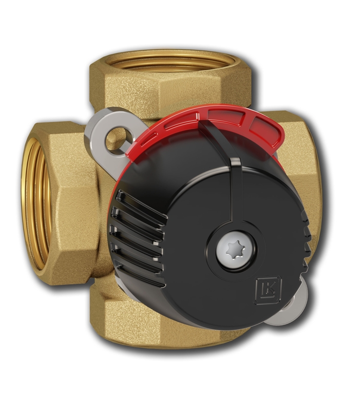 4-pušu vārsts DN20, misiņa, Kvs = 6.3, ThermoMix, LK841
