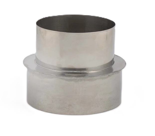 Nerūsējošā tērauda skursteņa pāreja D82/125, neizolēta, AISI 316, CLASSIC PRO