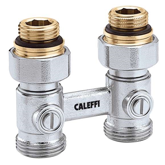 Прямой кран для радиаторов с нижним подключением, 1/2''M, CALEFFI