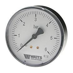 WATTS Manometrs ar aizmugurējo pieslēgumu 6bar 1/4, 5cm AX